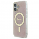 Dėklas Guess GUHMP16MH4STP iPhone 16 Plus 6.7" rožinis/pink hardcase IML 4G MagSafe Dėklas Guess GUHMP16MH4STP iPhone 16 Plus 6.7" rožinis/pink hardcase IML 4G MagSafe