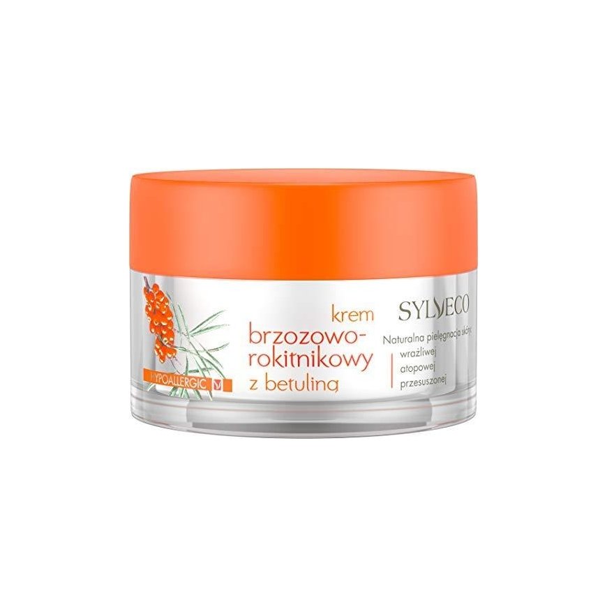Sylveco beržo ir šaltalankio kremas su betulinu - senėjimą stabdantis veido kremas, 50ml – 2
