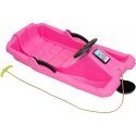 Enero PLASTIC SLEDGE WITH BRAKE AND VARANA ADAŚ 84x43x25cm PINK Enero PLASTIC SLEDGE WITH BRAKE AND VARANA ADAŚ 84x43x25cm PINK