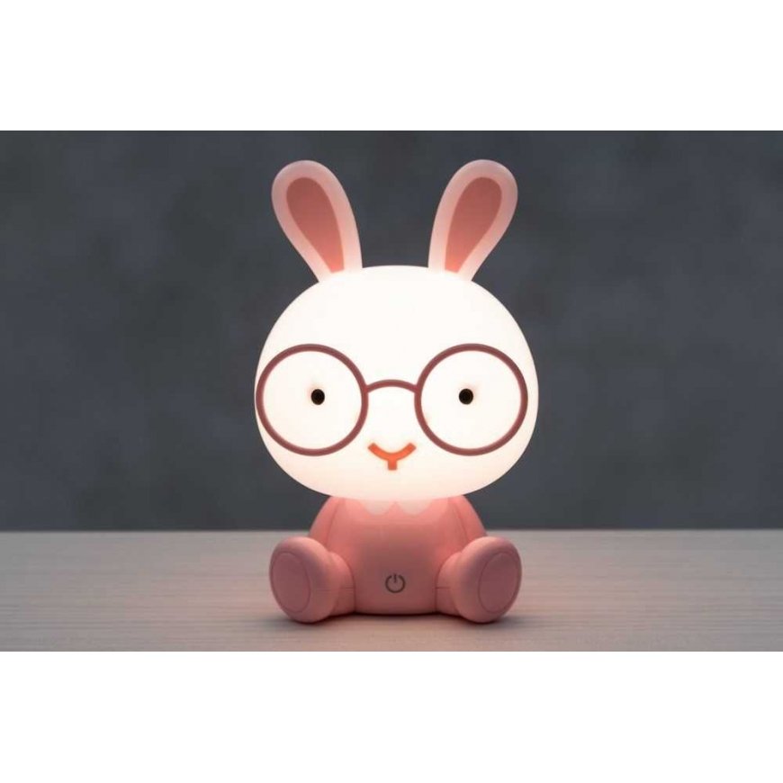 Dimmable Stalo lempa "Touch rabbit", rausva – 2