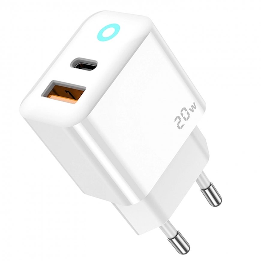 Jellico EU11 20W PD GaN Ülikompaktne Kiire Laadija USB-C (5-12V) – 2