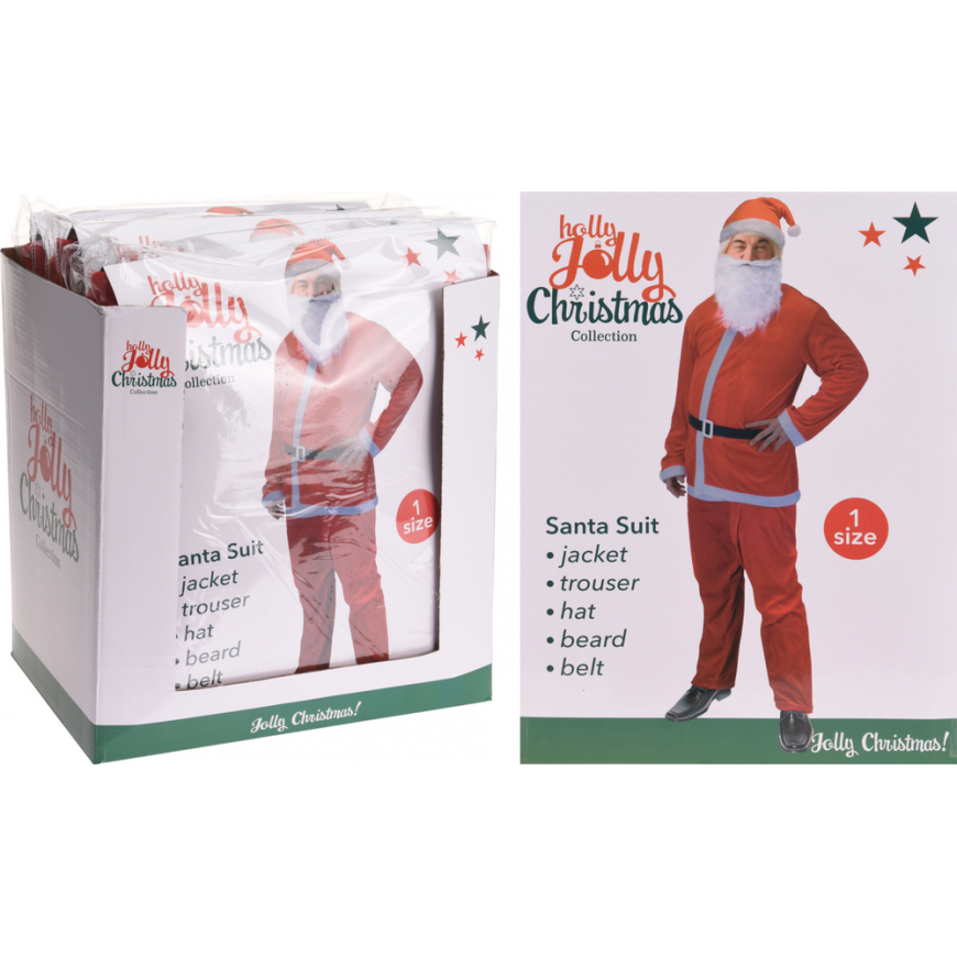 Oem Christmas Decoration 5 PIECE SANTA CHRISTMAS OUTFIT – 3