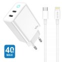 Jellico EU19 GaN 40W PD Universal Super Fast Charger 2x USB-C / Jellico EU19 GaN 40W PD Universal Super Fast Charger 2x USB-C /