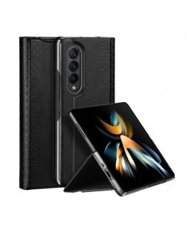 Samsung Galaxy Z Fold4 Bril case with a flip wallet stand Black
