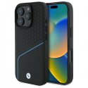 Dėklas BMW BMHMP16X23RDCLK iPhone 16 Pro Max 6.9" juoda/juodas hardcase Sign Leather Textured And Line MagSafe Dėklas BMW BMHMP16X23RDCLK iPhone 16 Pro Max 6.9" juoda/juodas hardcase Sign Leather Textured And Line MagSafe
