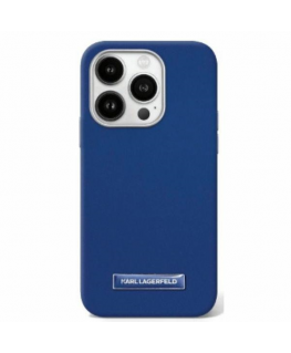 Case Karl Lagerfeld KLHMP16LPGMSRPB iPhone 16 Pro 6.3" blue/blue hardcase FW Metal Plate MagSafe