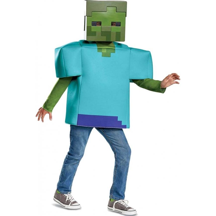 Almarina Minecraft strój karnawałowy dla chłopca Zombie kostium przebranie 110-122 cm (4-6 lat) – 2