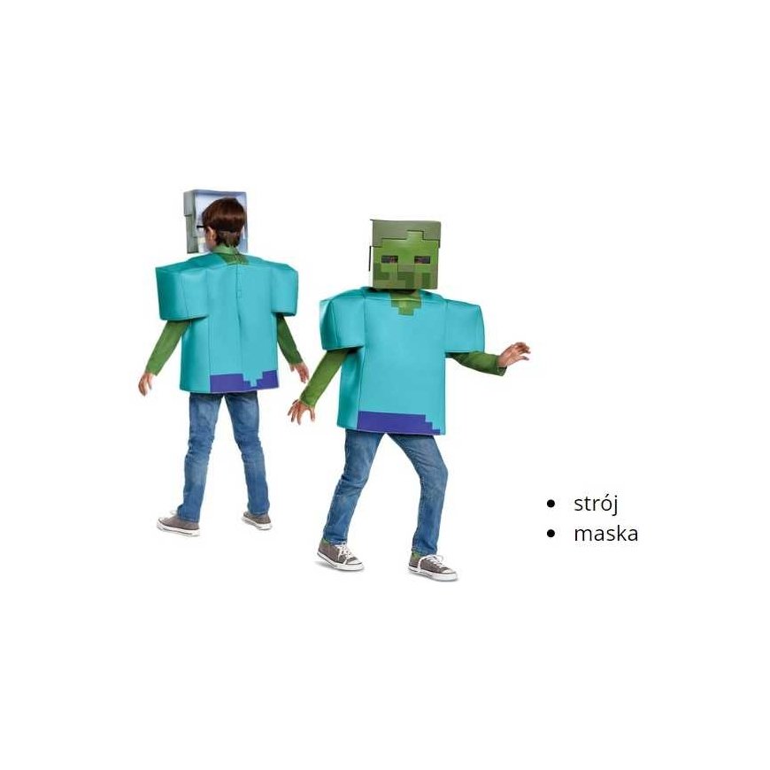 Almarina Minecraft strój karnawałowy dla chłopca Zombie kostium przebranie 110-122 cm (4-6 lat) – 5