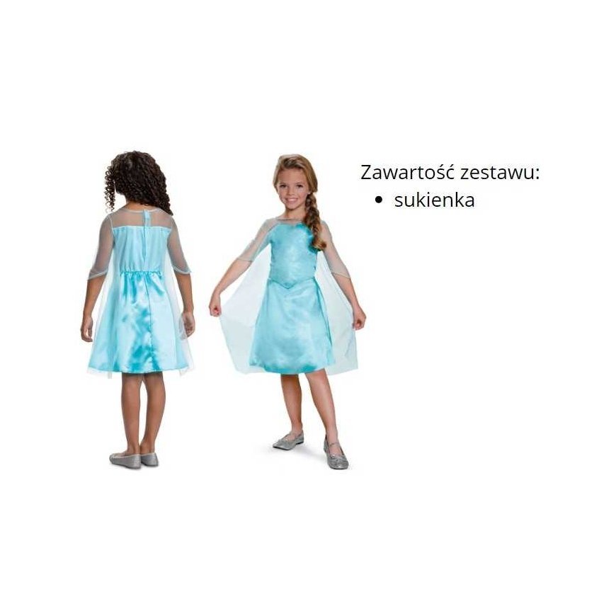 Almarina Strój karnawałowy Disney Kraina Lodu Elsa Frozen princesė 98-110 cm (3-4 metai) – 5