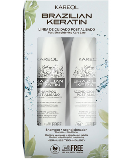 Kareol Brazilian Keratin Post Kit - Shampoo + Conditioner, 2x300