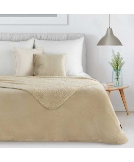 Eurofirany BLANKET/TEDY/LIGHT BEIGE 170X210 LIGHT BEIGE