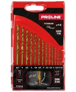 Grąžtas Wiertła do metal hsstin din338 szlif.13szt(1.5-6.5mm)proline