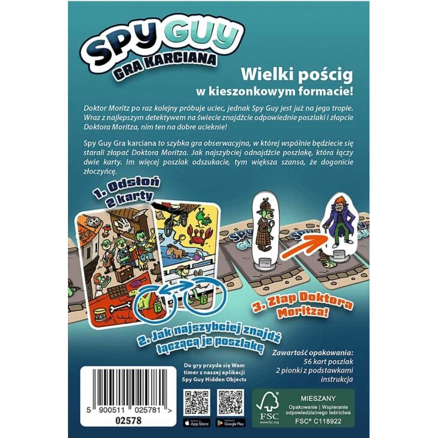 Dėlionė Trefl Šeimos kortų žaidimas Spy Guy 5+ – 2
