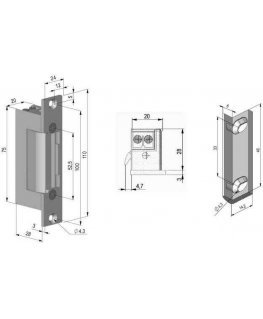 Symmetrical electric shock, memory and SCOT ES-S12AC/DC-MB PROFI lock