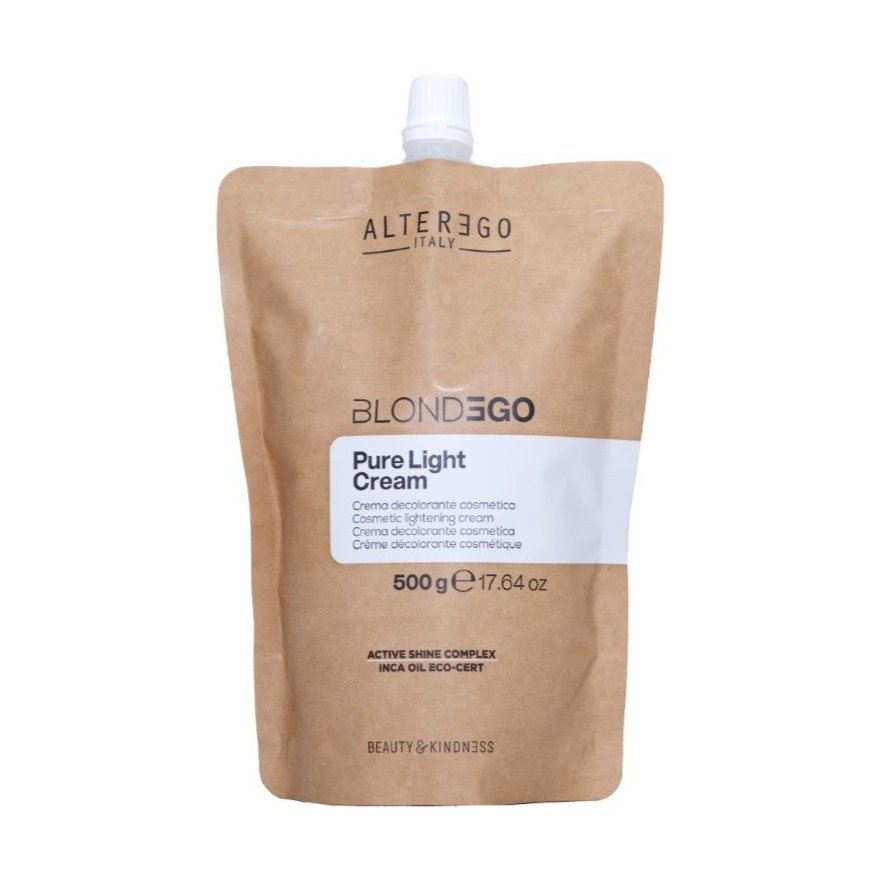 Alter Ego BlondEgo Pure Light Cream - rozjaśniacz do włosów w kremie, 500g – 2