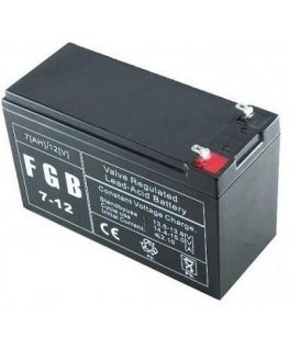 BATTERY 12V 7AH VRLA/FGB7-12 EMU