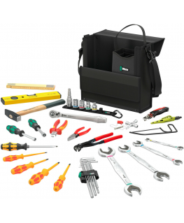 Tool set Wera Wera 2go SHK 1 tool set for sanitary, heating and air conditioning technology, tool set (black, 36 pcs.)