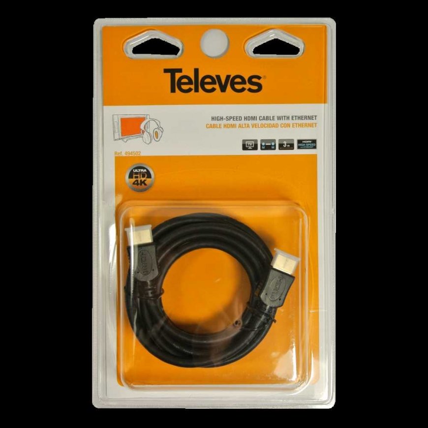 Televes Cable HDMI - HDMI 3m black (RTV003002)