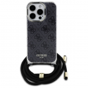 Case Guess GUHCP16XHC4SEK iPhone 16 Pro Max 6.9" black/black hardcase Crossbody Cord 4G Print Case Guess GUHCP16XHC4SEK iPhone 16 Pro Max 6.9" black/black hardcase Crossbody Cord 4G Print