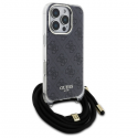Case Guess GUHCP16XHC4SEK iPhone 16 Pro Max 6.9" black/black hardcase Crossbody Cord 4G Print Case Guess GUHCP16XHC4SEK iPhone 16 Pro Max 6.9" black/black hardcase Crossbody Cord 4G Print