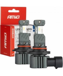 LED car lights hybrid series hir2 6000k canbus 60w amio-04119