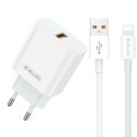 Jellico AK-165 USB 22.5W QC 3.0 Smart Fast Charger 1x USB (5-12V Jellico AK-165 USB 22.5W QC 3.0 Smart Fast Charger 1x USB (5-12V