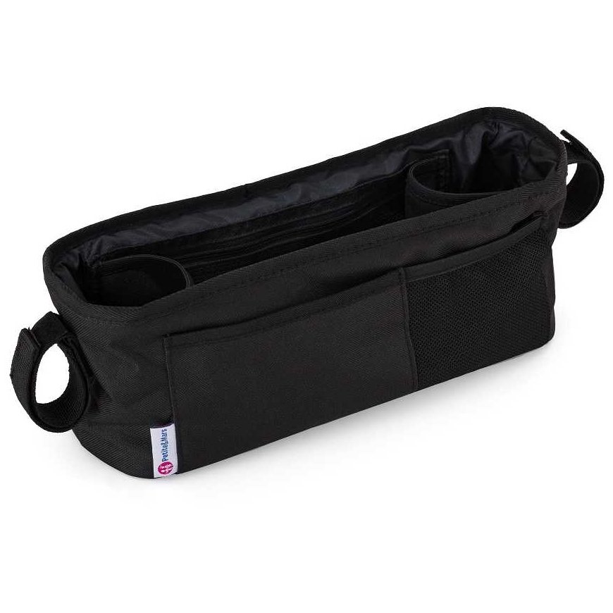 Petite&Mars Pocket – patogus vežimėlio laikiklis | Absoliuti juoda – 3
