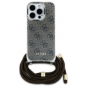 Case Guess GUHCP16XHC4SEW iPhone 16 Pro Max 6.9" brown/brown hardcase Crossbody Cord 4G Print Case Guess GUHCP16XHC4SEW iPhone 16 Pro Max 6.9" brown/brown hardcase Crossbody Cord 4G Print