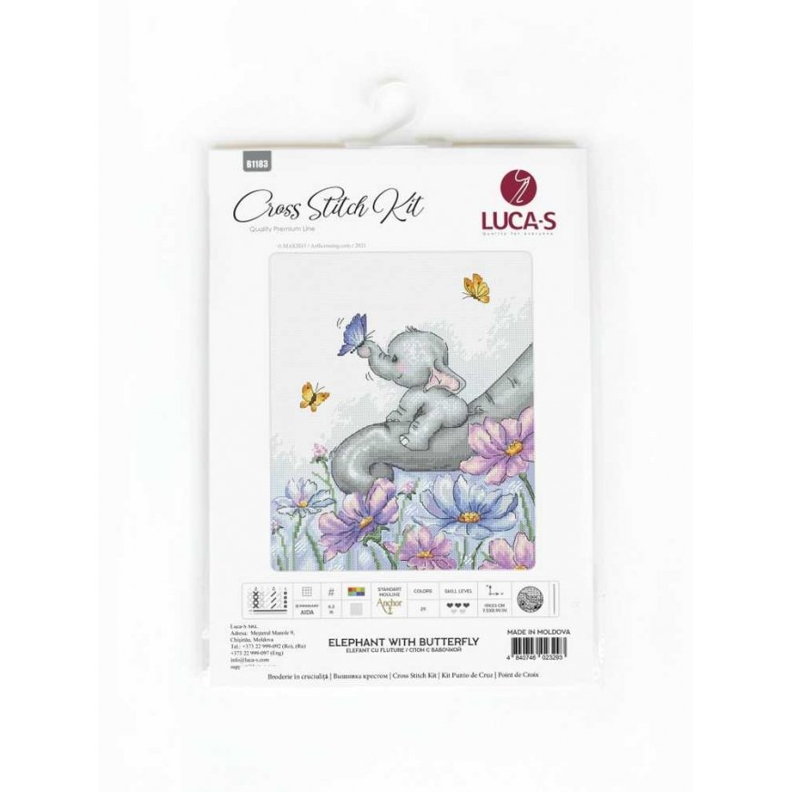 luca S Elephant with butterfly SB1183 – 2