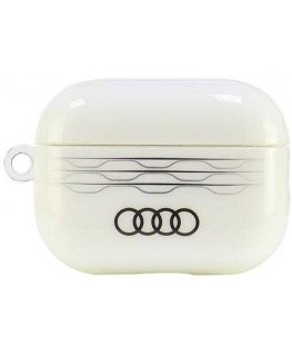 Case Audi IML Geometric Pattern AirPods Pro 2 cover white/white AU-IMLAPP2-A6/D3-WE