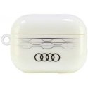 Dėklas Audi IML Geometric Pattern AirPods Pro 2 cover balta/baltas AU-IMLAPP2-A6/D3-WE Dėklas Audi IML Geometric Pattern AirPods Pro 2 cover balta/baltas AU-IMLAPP2-A6/D3-WE