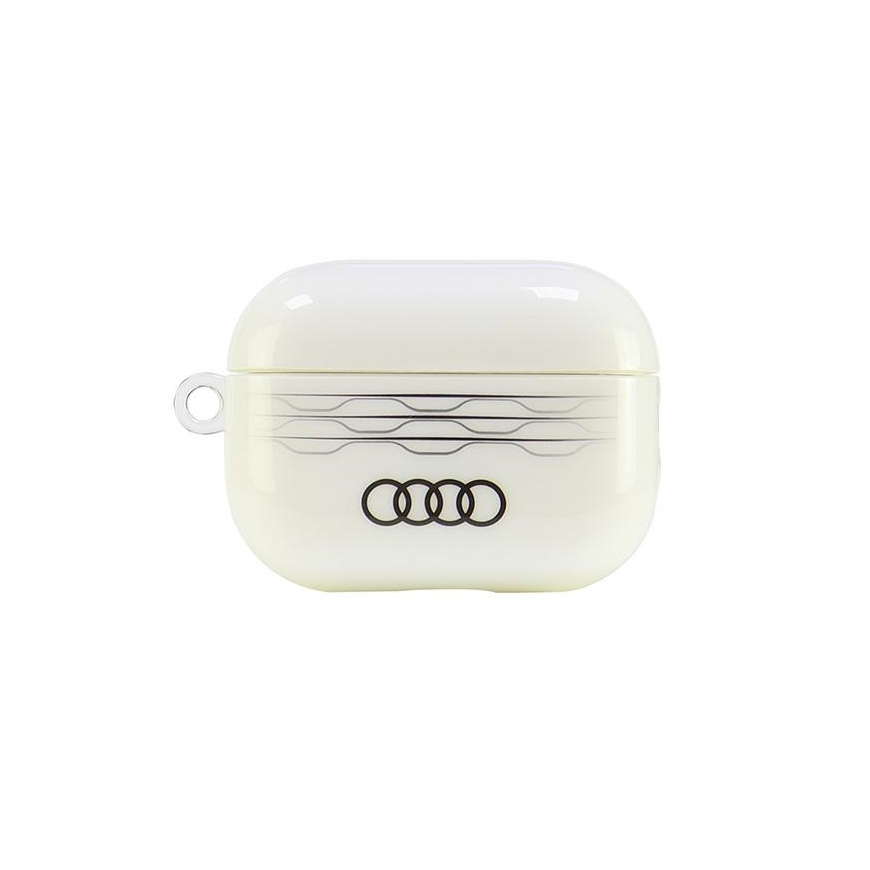 Case Audi IML Geometric Pattern AirPods Pro 2 cover white/white AU-IMLAPP2-A6/D3-WE – 2