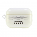 Case Audi IML Geometric Pattern AirPods Pro 2 cover white/white AU-IMLAPP2-A6/D3-WE Case Audi IML Geometric Pattern AirPods Pro 2 cover white/white AU-IMLAPP2-A6/D3-WE