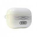 Case Audi IML Geometric Pattern AirPods Pro 2 cover white/white AU-IMLAPP2-A6/D3-WE Case Audi IML Geometric Pattern AirPods Pro 2 cover white/white AU-IMLAPP2-A6/D3-WE