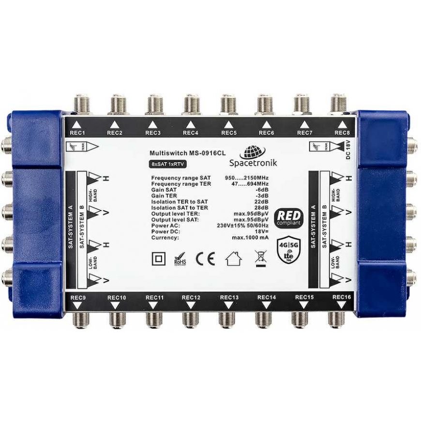 Šakotuvas Multiswitch Spacetronik Pro Series MS-0916CL 9/16C – 2