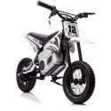Lean Cars A9901 baterijomis maitinamas krosinis dviratis, baltas