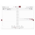 Timer Workbook Chancellor Day 2020, 140x190mm burgundy