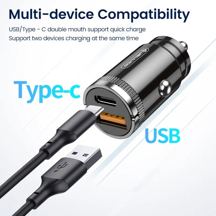 Jellico F7 57W Цинковая Двух Портовая Быстрая Адаптивная Авто За – 3