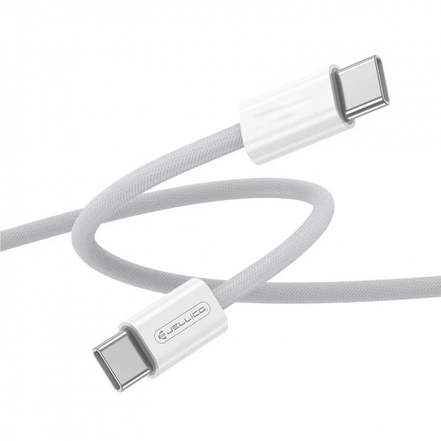 Jellico IP15 Pīta auduma iPhone 15 / 16 USB-C uz USB-C Datu & Āt