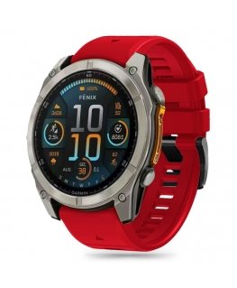 TECH-PROTECT SILICONE LINE GARMIN FENIX 5X / 5X PLUS / 6X / 6X PRO / 7X / 8 (51 MM) RED