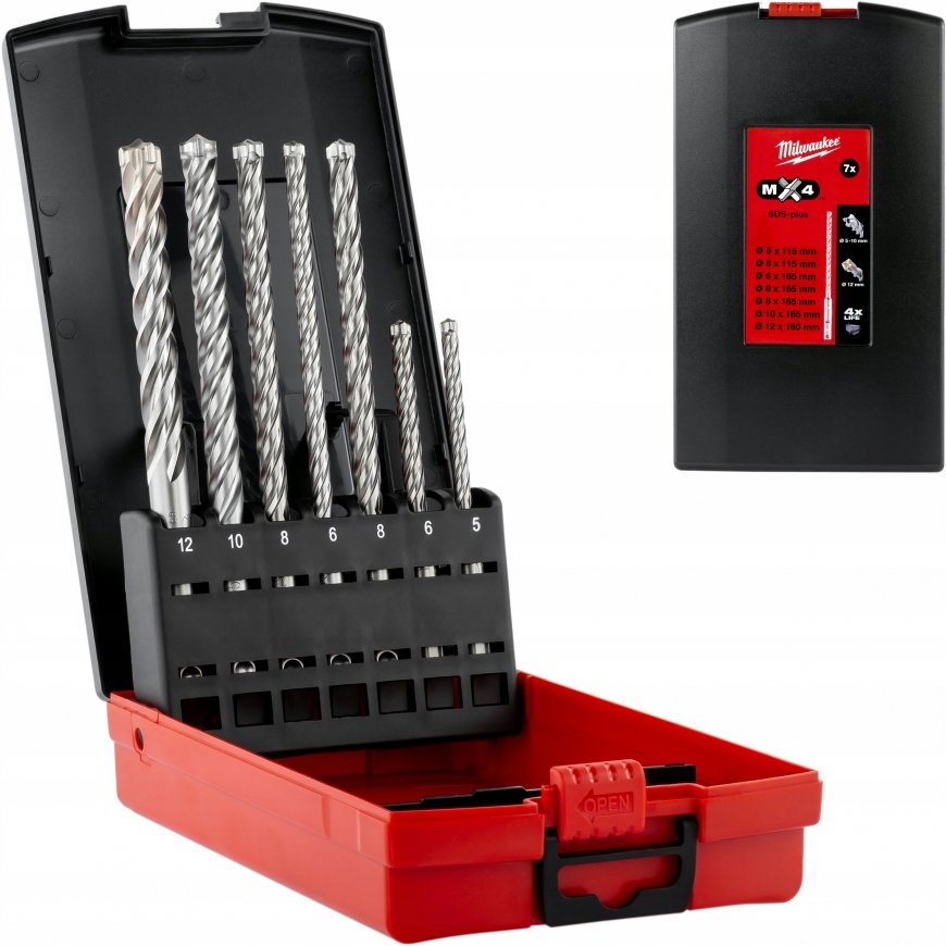 MILWAUKEE SDS PLUS MX4 PUURIDE KOMPLEKT. 5 tk. – 2