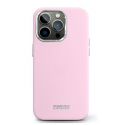 Case DKNY DKHMP16LSMCHLP iPhone 16 Pro 6.3" pink/pink hardcase Liquid Silicone Small Metal Logo MagSafe