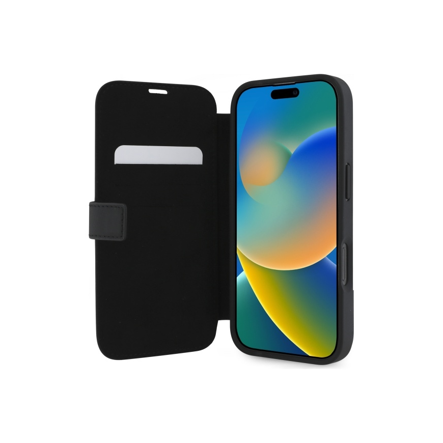 Case Mercedes MEBKP16S23RBGVK iPhone 16 6.1" black/black Leather Wood Imitation – 5