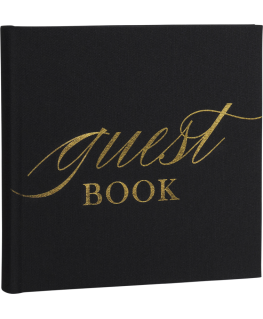 Focus Base Line Canvas Album 20x20 Guestbook Black