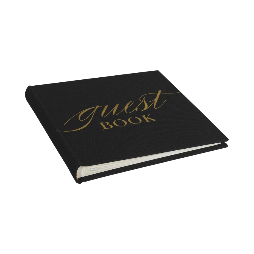 Focus Base Line Canvas Album 20x20 Guestbook Black – 2