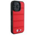 Dėklas BMW BMHMP16X23PUSPR iPhone 16 Pro Max 6.9" raudona/red hardcase M Perforated And Stitched Line MagSafe