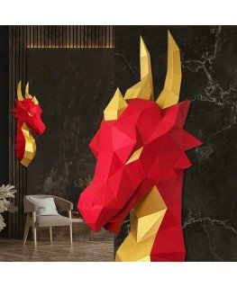 Beldizart WIZARDI 3D Paper Craft Models Dragon (Red) PP-1DRA-2RG