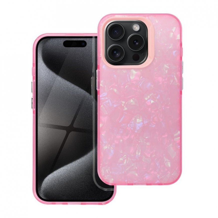 Fusion Tutti Frutti silicone case for Apple iPhone 16 Pro pink