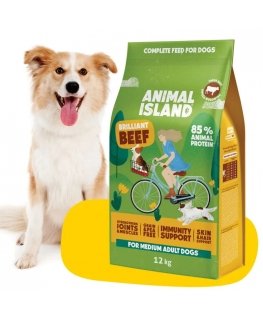 ANIMAL ISLAND Brilliant beef - dry dog food - 12kg