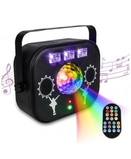 LIGHT4ME MULTIBOX daudzefektu LED globusa disko lāzers